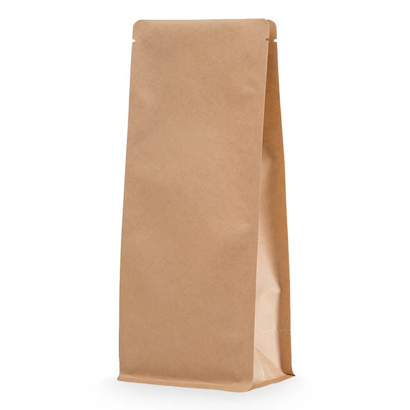 Кафяв крафт плик с плоско дъно