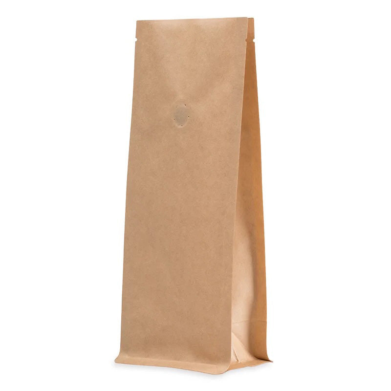 Кафяв крафт плик с плоско дъно и клапа (3-слоен)