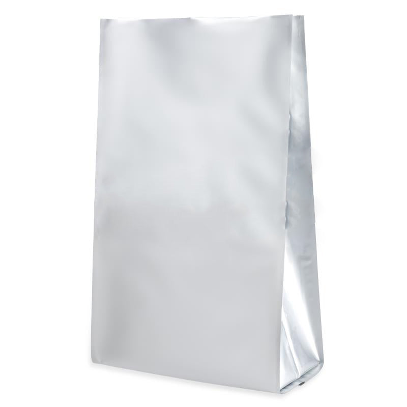 Сребрист плик с четворно запечатване, матов завършек и алуминиев интериор