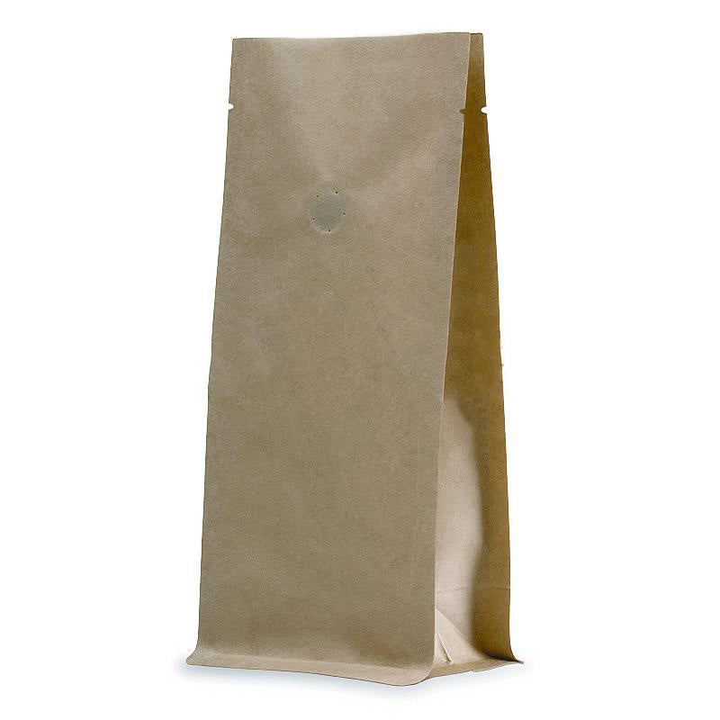 Имитиращ хартия плик с плоско дъно, матов завършек и клапа, 100% рециклируем