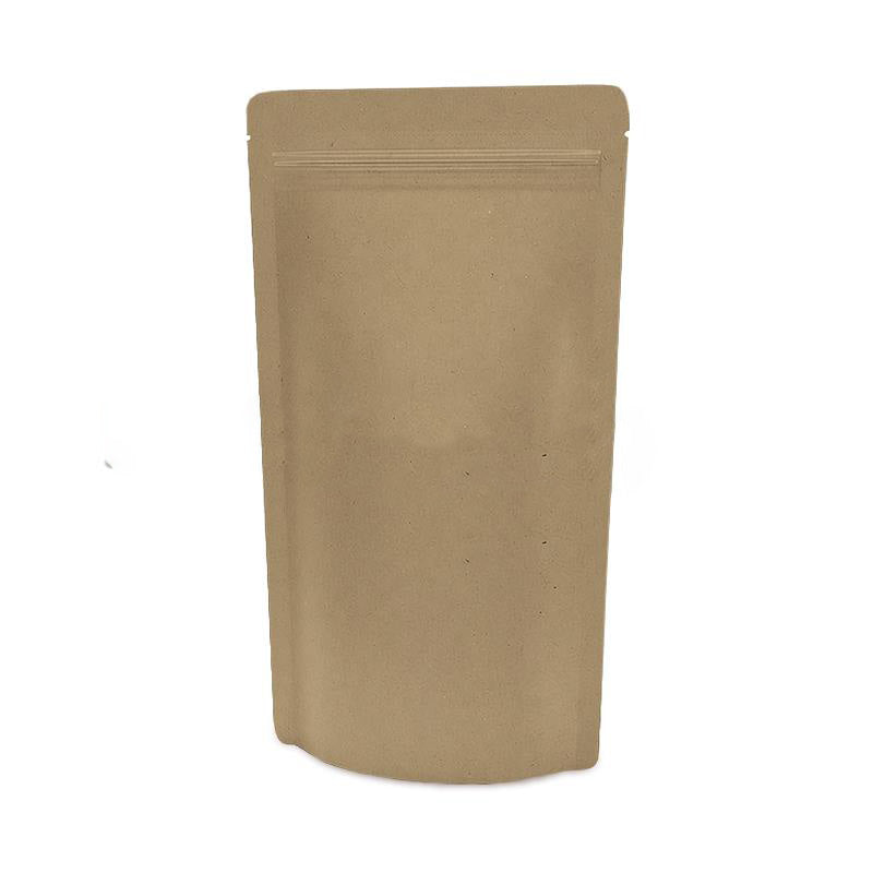 Имитиращ хартия дойпак плик с матов завършек и цип, 100% рециклируем