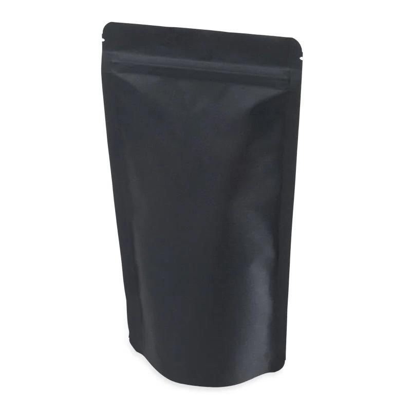 Черен крафт дойпак плик с цип, екологичен