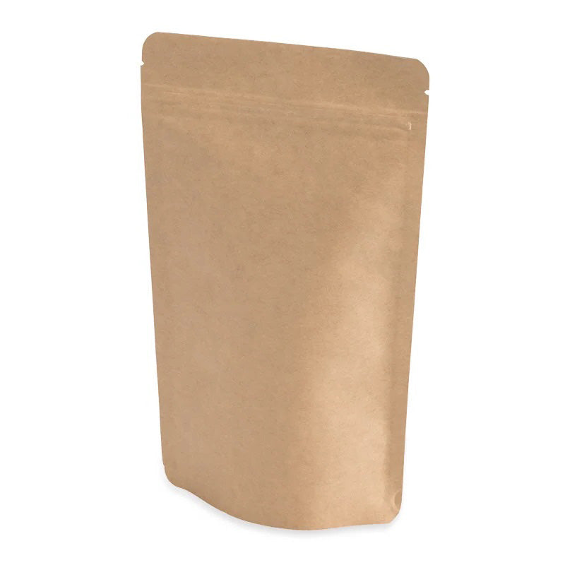 Кафяв крафт дойпак плик с цип