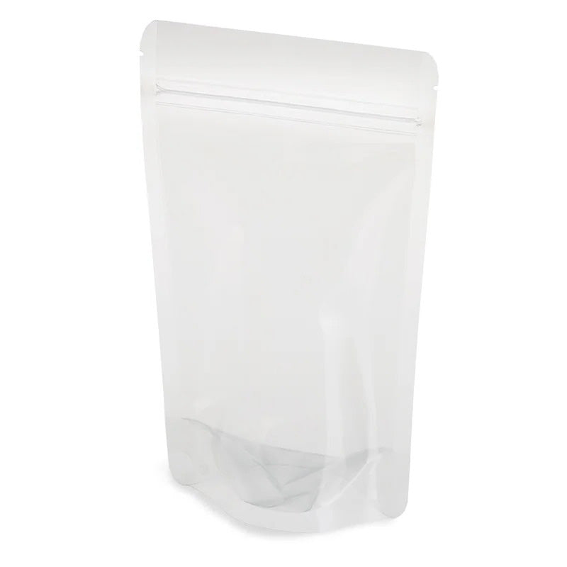 Полупрозрачен дойпак плик с цип