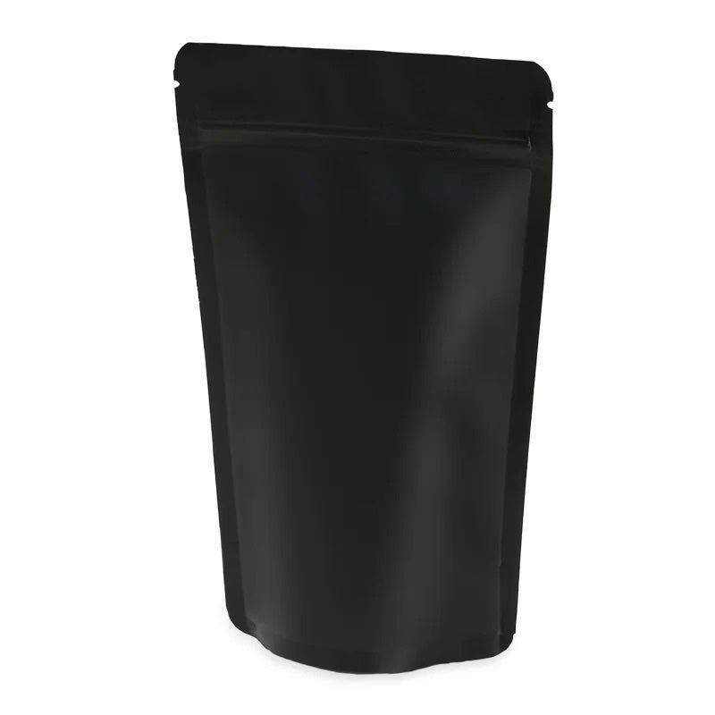 Черен дойпак плик с матов завършек, алуминиев интериор и цип